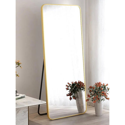 Vista Frame Floor Mirror - Gold - The Artment