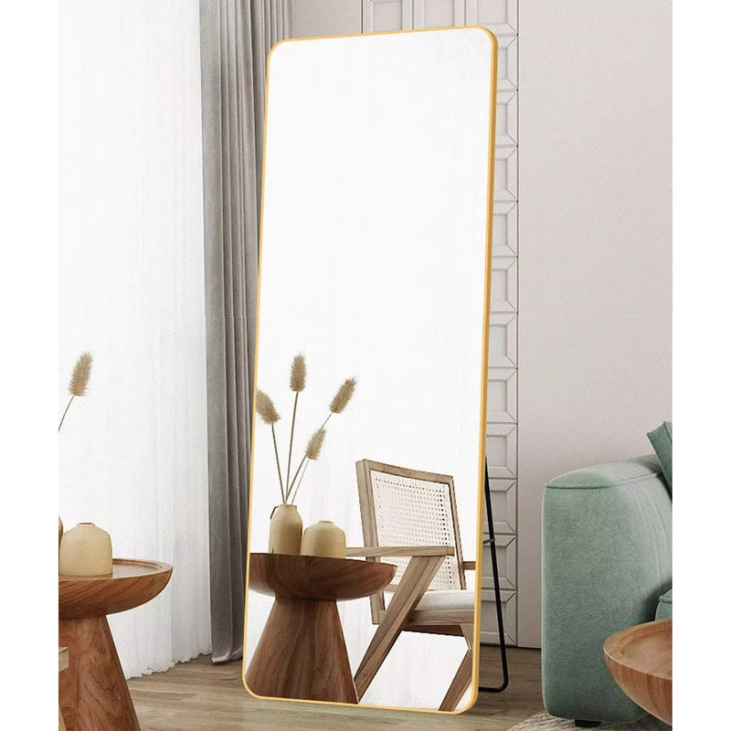 Vista Frame Floor Mirror - Gold - The Artment