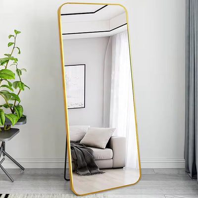 Vista Frame Floor Mirror - Gold - The Artment