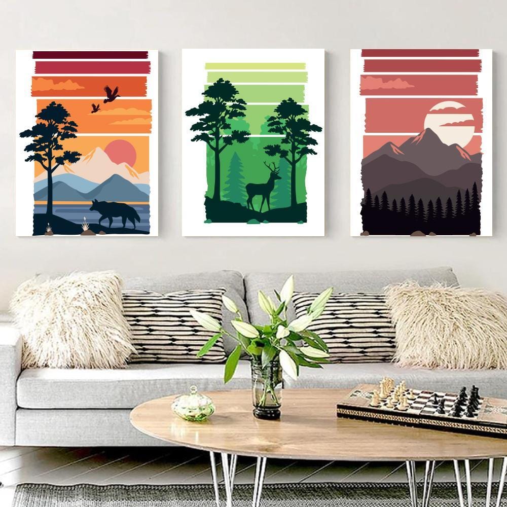 Vividly Painted Landscape Canvas (Matte Finish) - The Artment