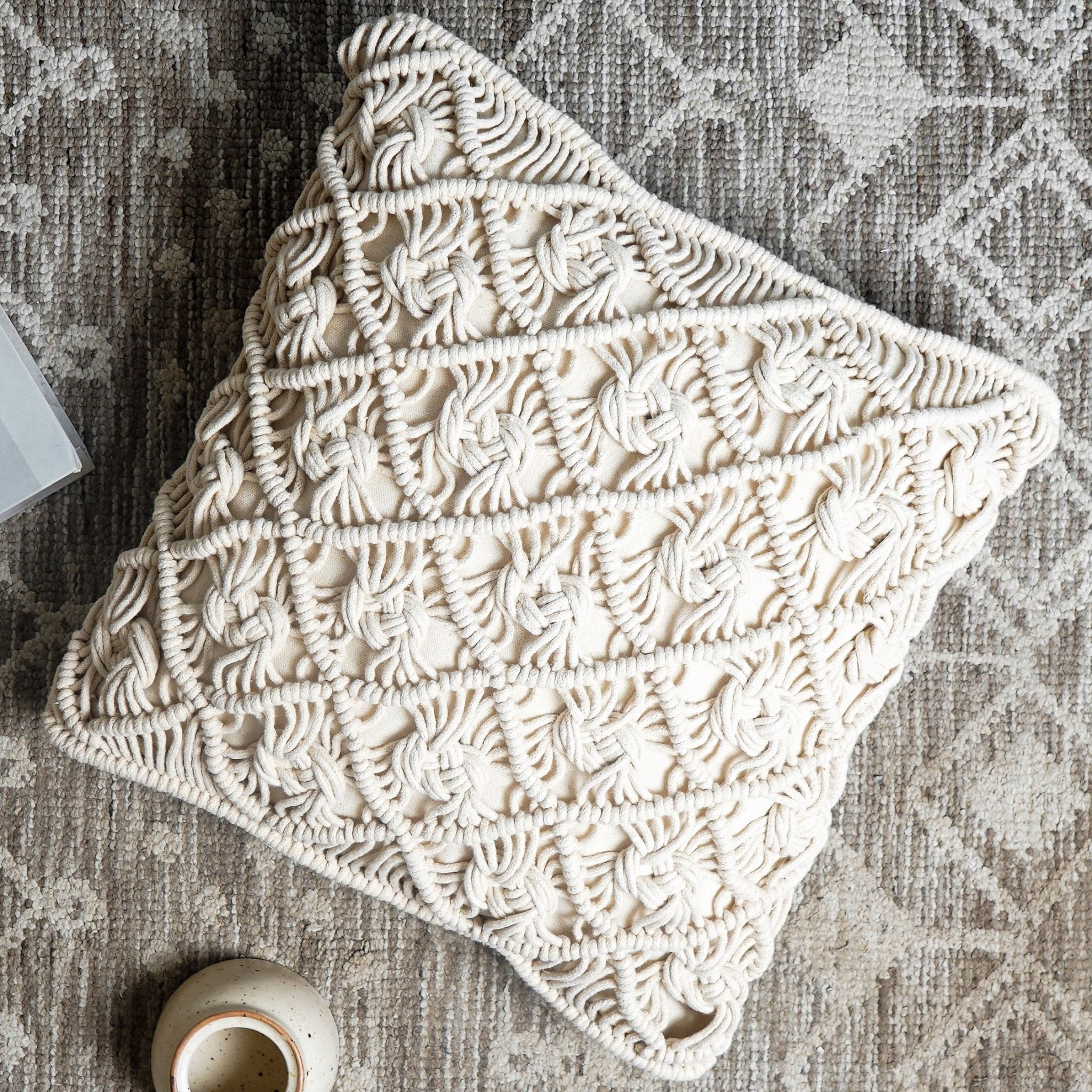 WanderWeft Boho Macrame Cushion Covers The Artment
