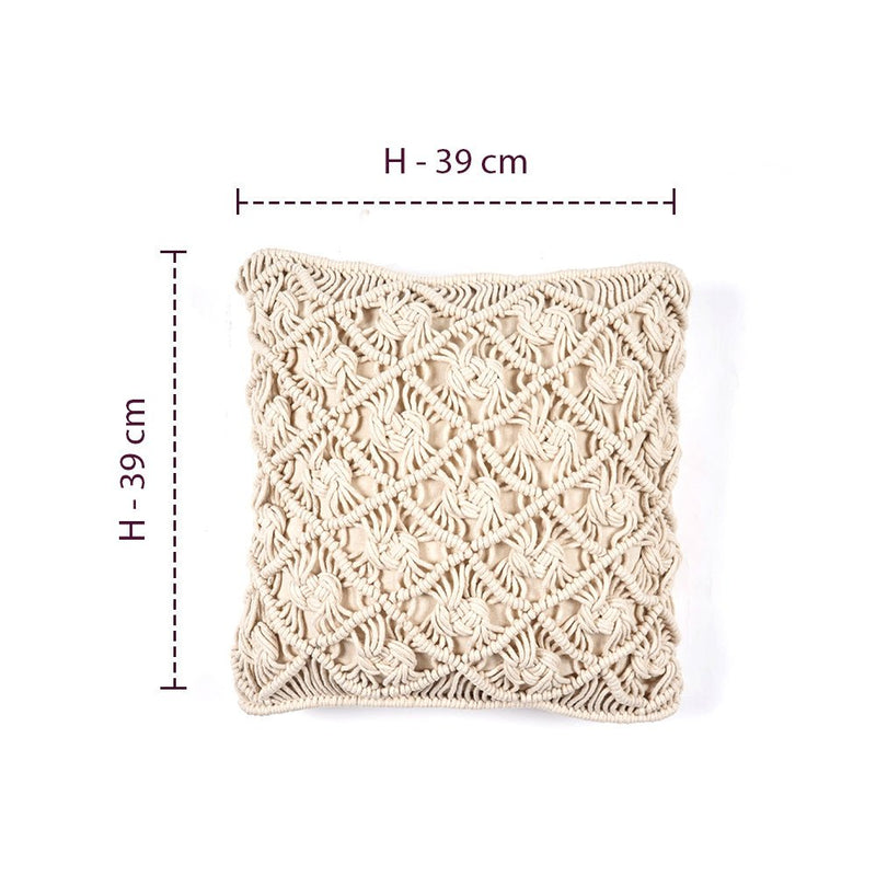 WanderWeft Boho Macrame Cushion Covers - The Artment