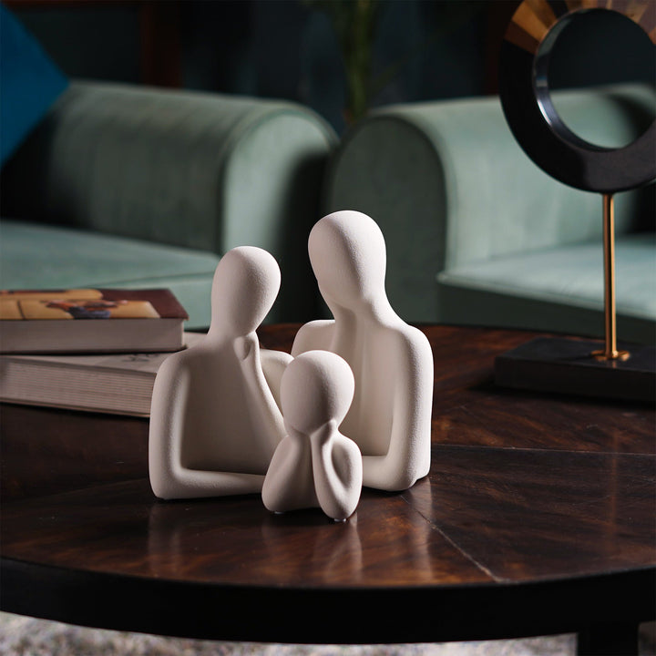 Wholeness Trio: Embracing Family Sculpture (Set of 3) - The Artment