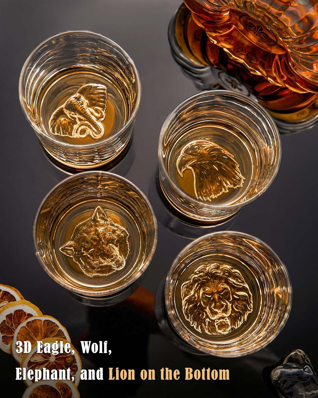 WildSpirit Crystal Whiskey Glass (Set of 6) - The Artment