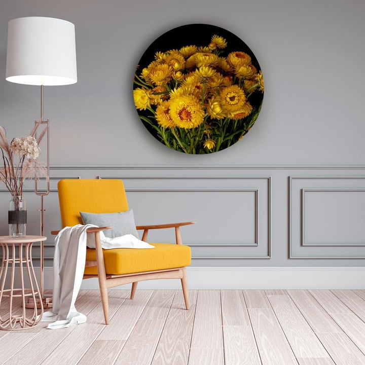 Yellow Mums of Fall Canvas (Matte Finish) - The Artment