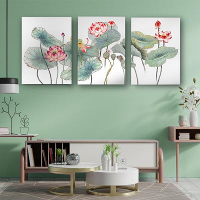 Blooming of the Glorious Lotus Canvas - The Artment