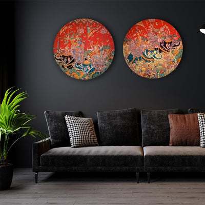 Inspired by Thai Murals Canvas - The Artment