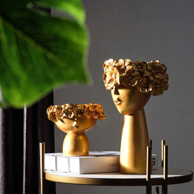 Surreal Faces Table Planters