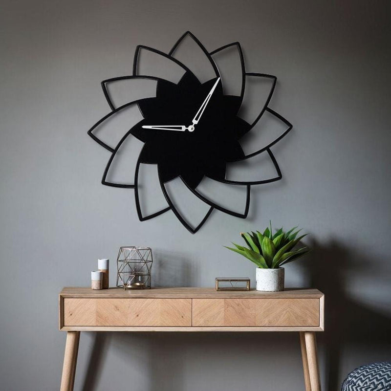 Minimal Floral Wall Clock - The Artment