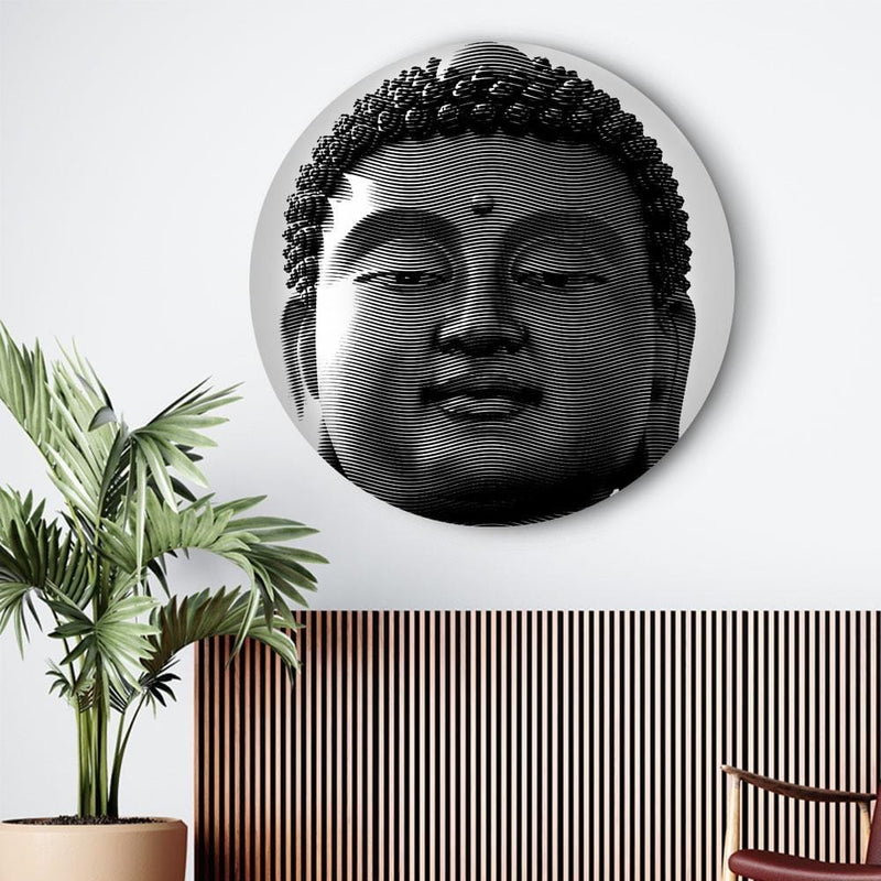 Tranquil Eyes of Buddha Canvas - The Artment
