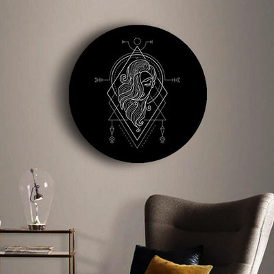 Black and White Geometry Zodiac Canvases - Virgo - The Artment