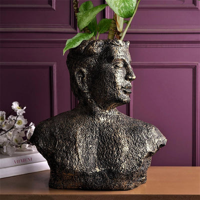 Surreal Bronze Man Table Planter - The Artment