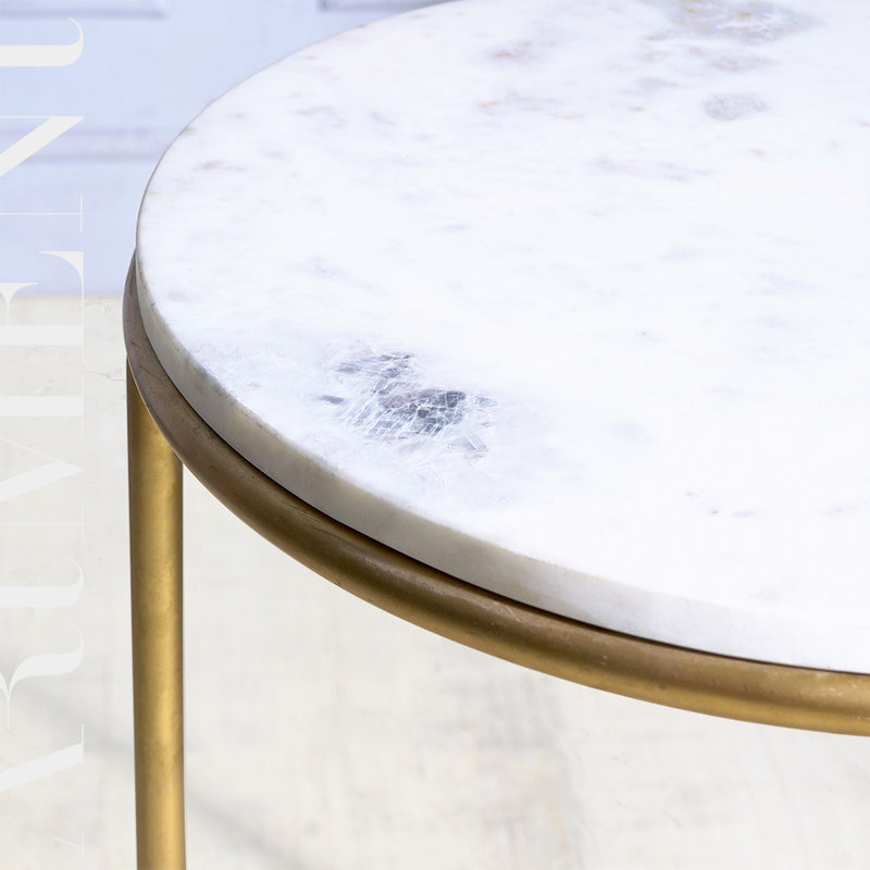 Minimalist Marble Side Table