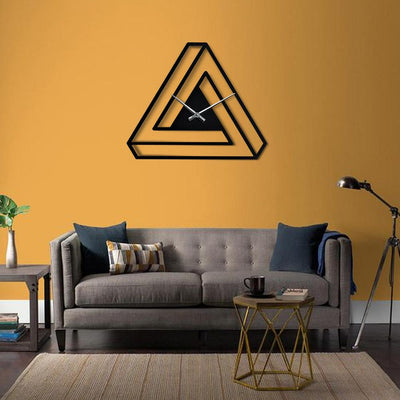 Minimalist Infinite Triangle Wall Clock - The Artment