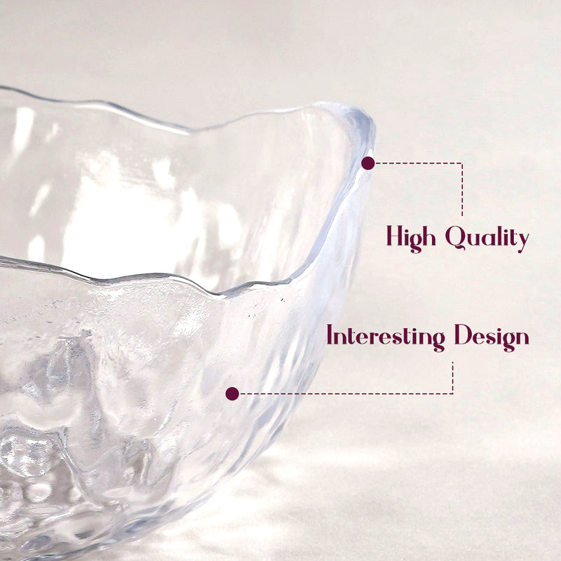 Minimalist Glass Flower Petal Bowl