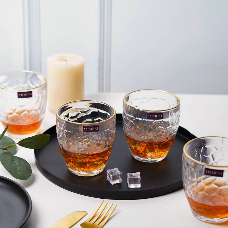 RadiantRim Whiskey Glass Set