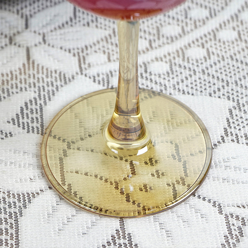 Gold Toned Royal Ascot Wine Glass