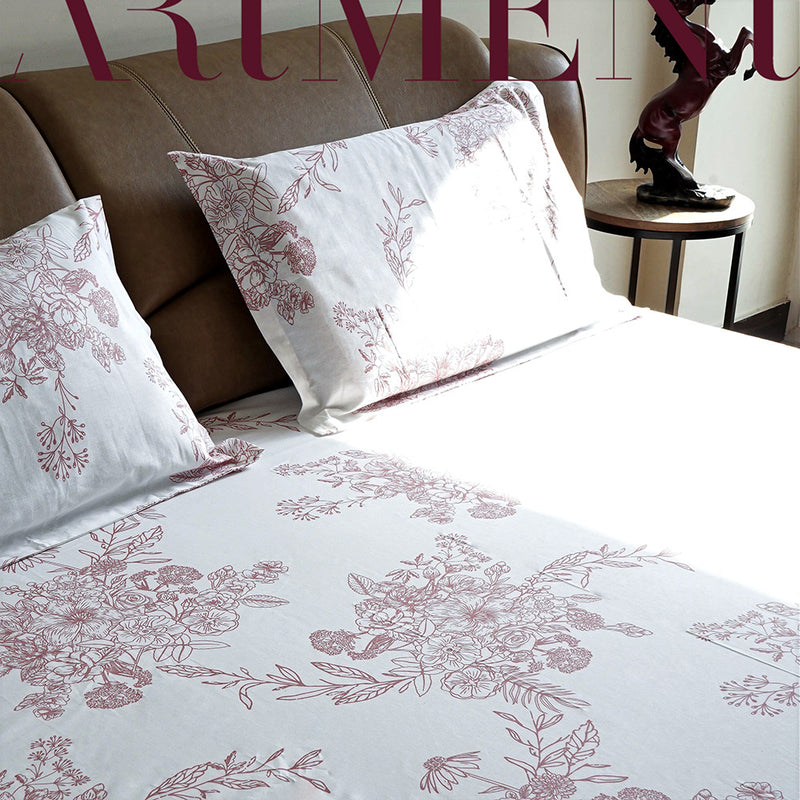 World Is A Bed Of Rose Double Bedsheet