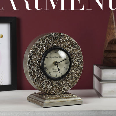 Bohemian Autumn Romance Table Clock