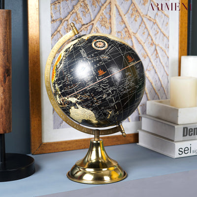 Minimal Midnight Explorer: The Elegant Black Globe