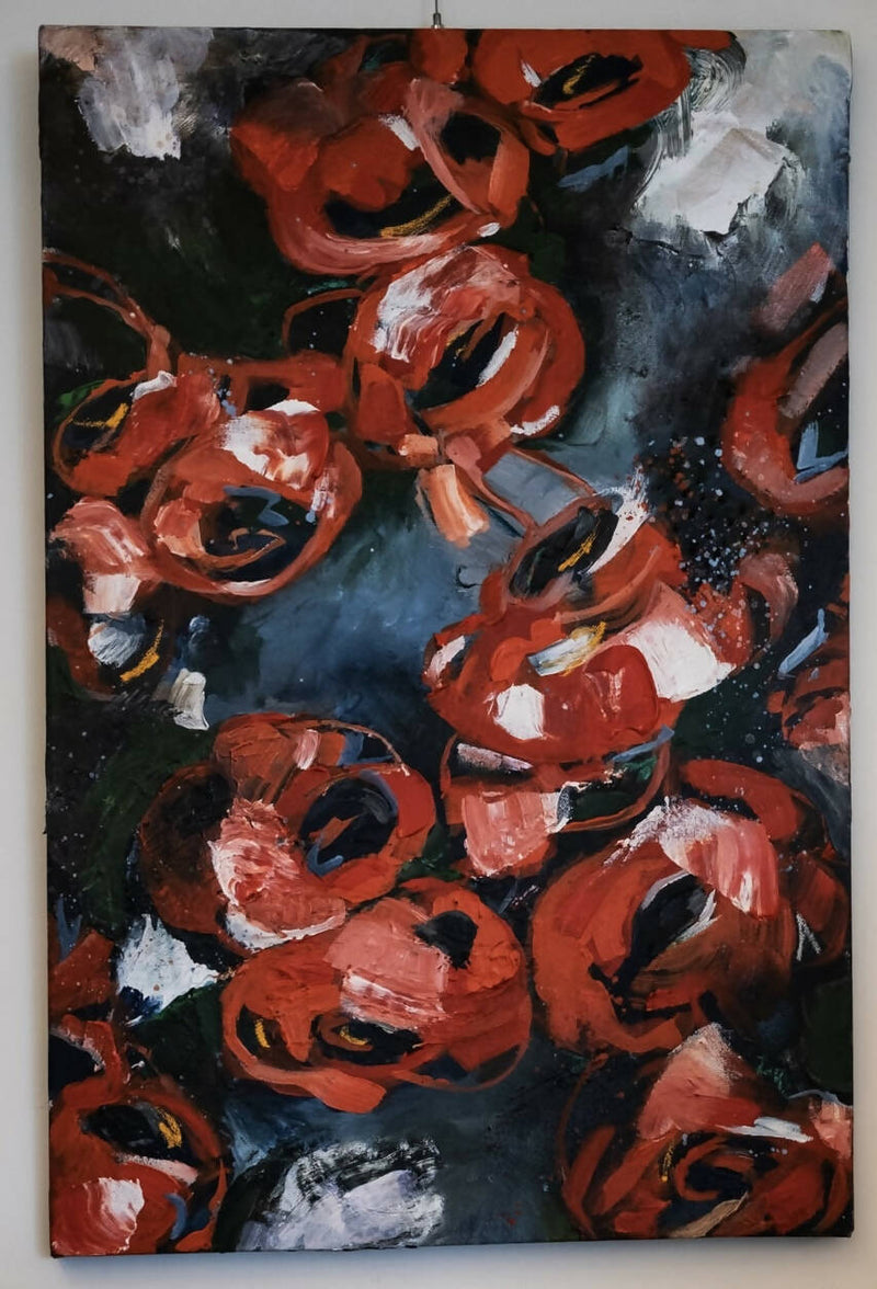 Neck Deep in Roses Canvas dark (Matte Finish)