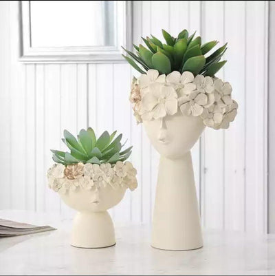 Surreal Faces Table Planters - The Artment