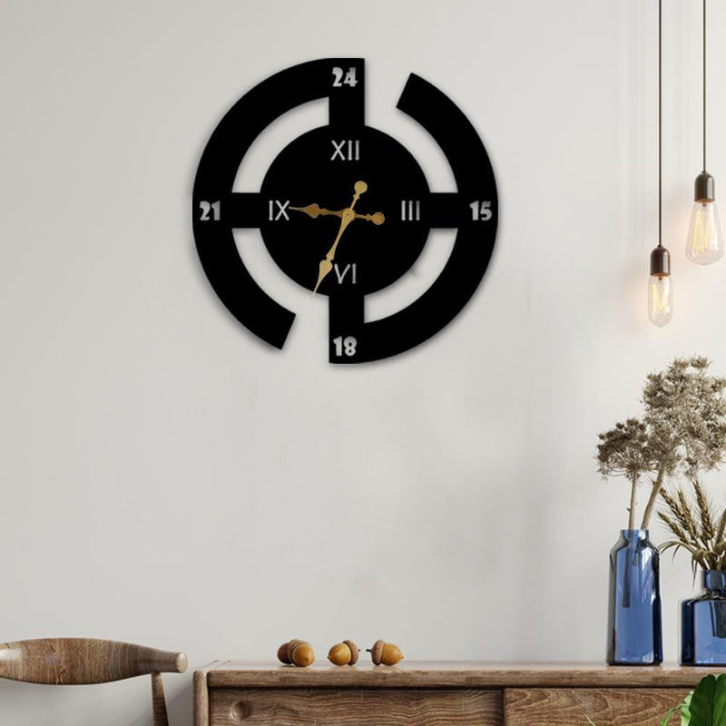 Abstract Cutwork Wall Clock