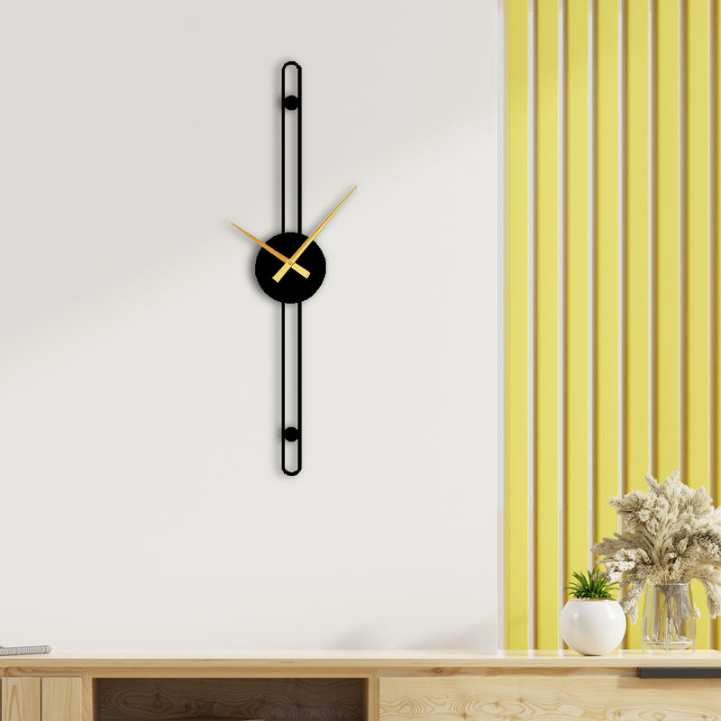Nordic Minimalist Gold Needle Wall Clock