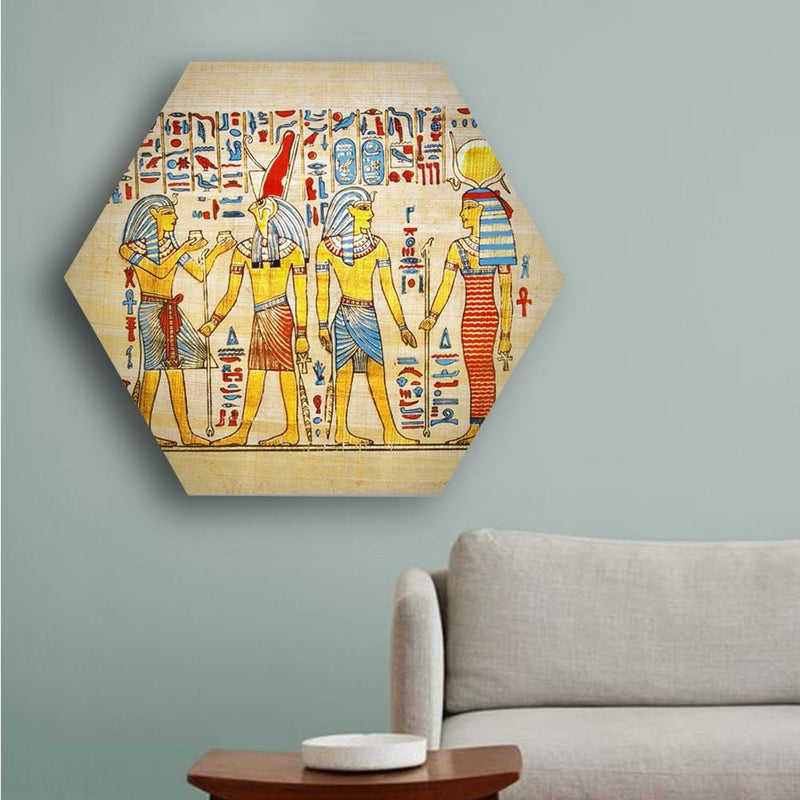 Life of Pharaohs Hexagonal Canvas (Matte Finish)