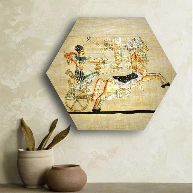 Life of Pharaohs Hexagonal Canvas - The Artment