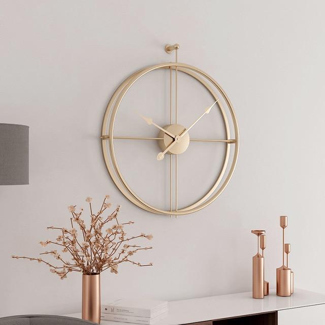 Golden Scarlett Minimalist Wall Clock - The Artment