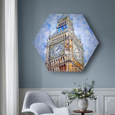 Painted Monuments Hexagonal Canvas - The Artment