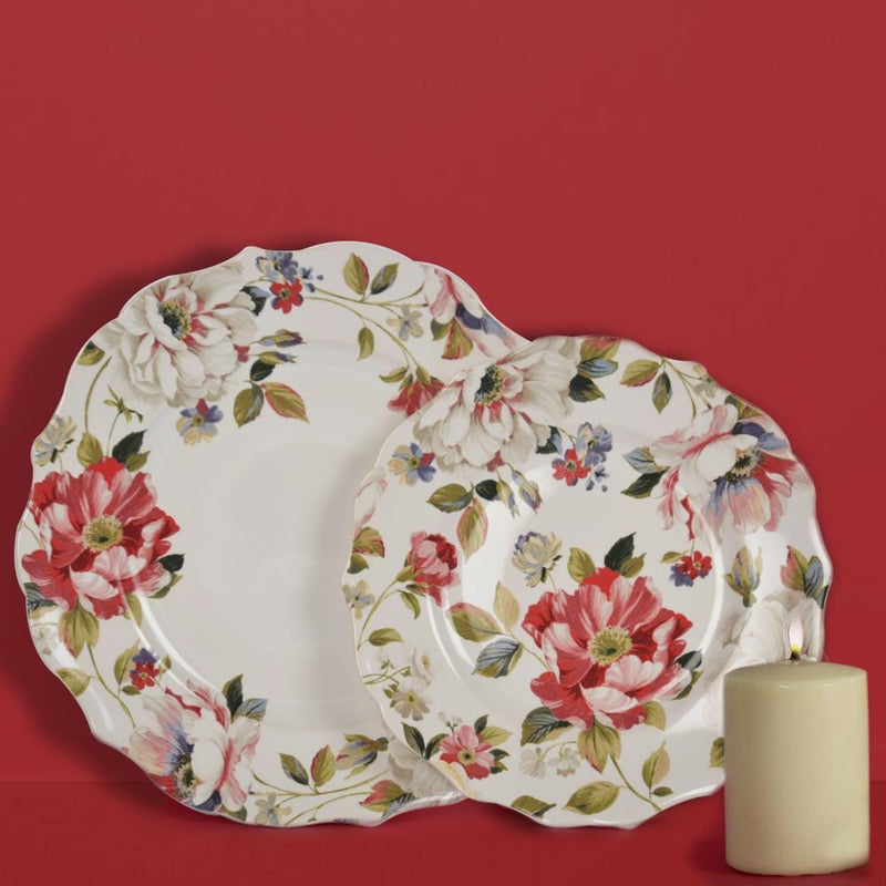 Victorian White Floral Plate Set – The Artment